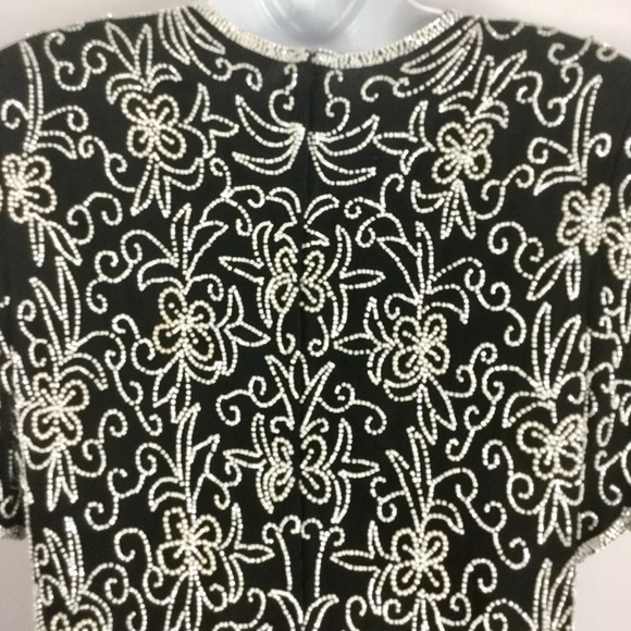 VINTAGE Royal Feelings Beaded Silk Dress - Picture 3 of 8